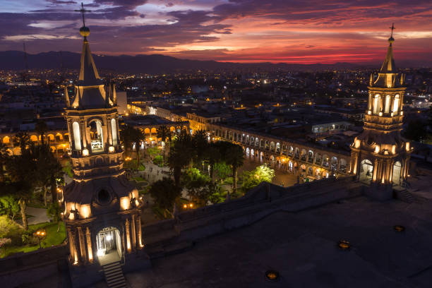istock Aerial view of Arequipa, Peru 1161270259