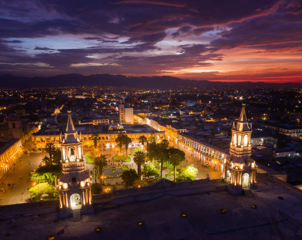 istock Aerial view of Arequipa, Peru 1161270954