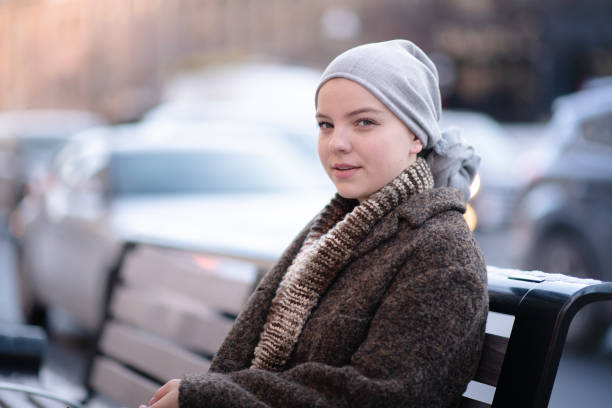 istock Girl with cancer 1161273397