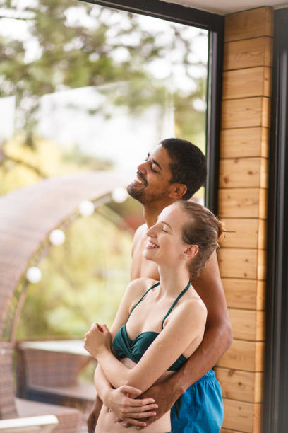 istock Loving couple at the spa resort 1161273426