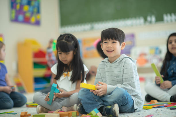 istock Multi-ethnic preschool boy smiles into the camera 1161275046