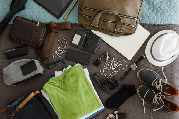 istock Male fashion accessories flatlay 1161275117