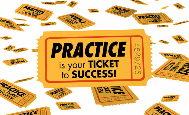 istock Practice is Your Ticket to Success Preparation Succeed 3d Illustration 1161277905