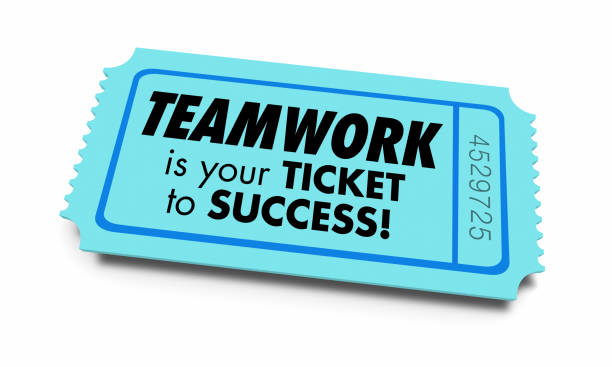 istock Teamwork Ticket to Success Working Together Group 3d Illustration 1161278828
