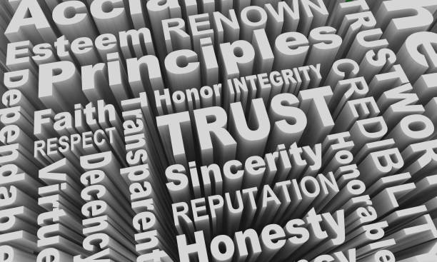 istock Trust Reputation Honesty Principles Word Collage 3d Illustration 1161279461