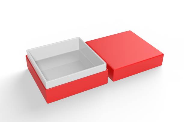 istock White blank luxury rigid neck box with inner foxing for branding presentation and mock up, 3d illustration. 1161284623
