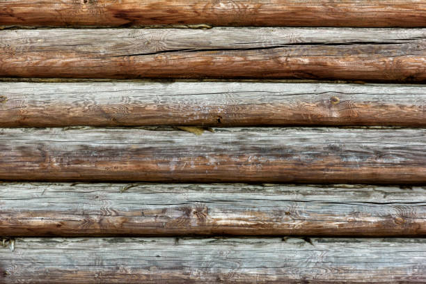 istock Old natural wooden shabby background close up 1161285530