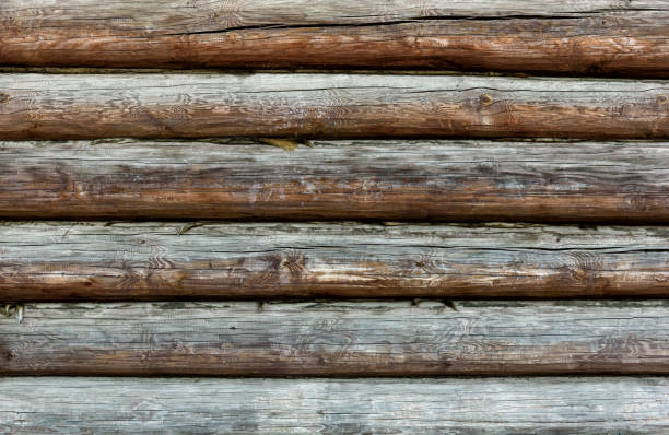 istock Old natural wooden shabby background close up 1161285531