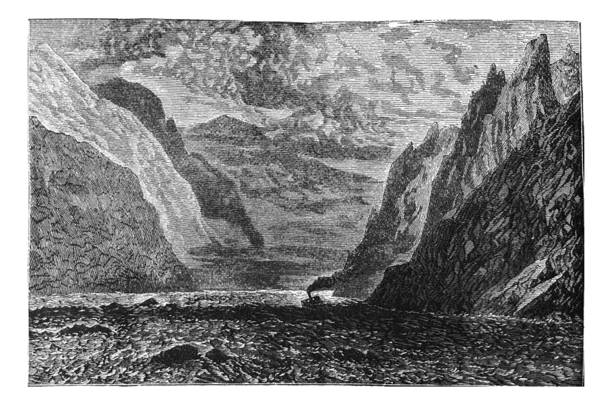 istock Antique illustration - The Iron Gate on the Danube River - near Orsova in Wallachia 1161287253