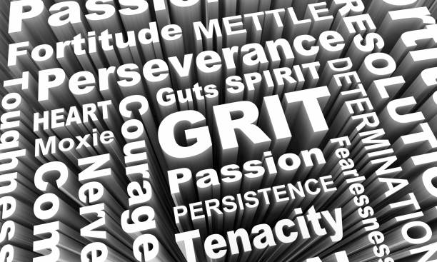 Grit Passion Perseverance Persistence Word Collage 3d Illustration Grit Passion Perseverance Persistence Word Collage 3d Illustration persistence stock pictures, royalty-free photos & images