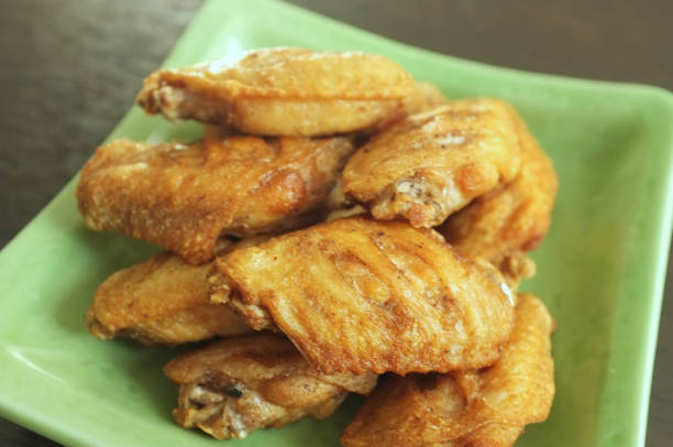 istock Fried Chicken Wings with Salt. Thai food 1161289498