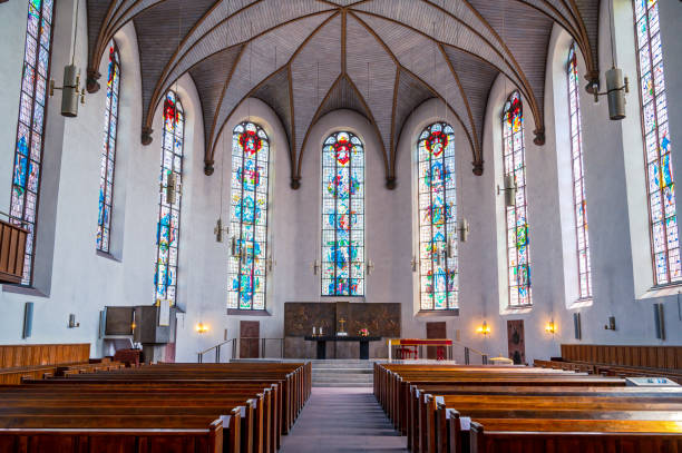 St Katharinenkirche (Saint Catherine's church) interior, Frankfurt, Germany