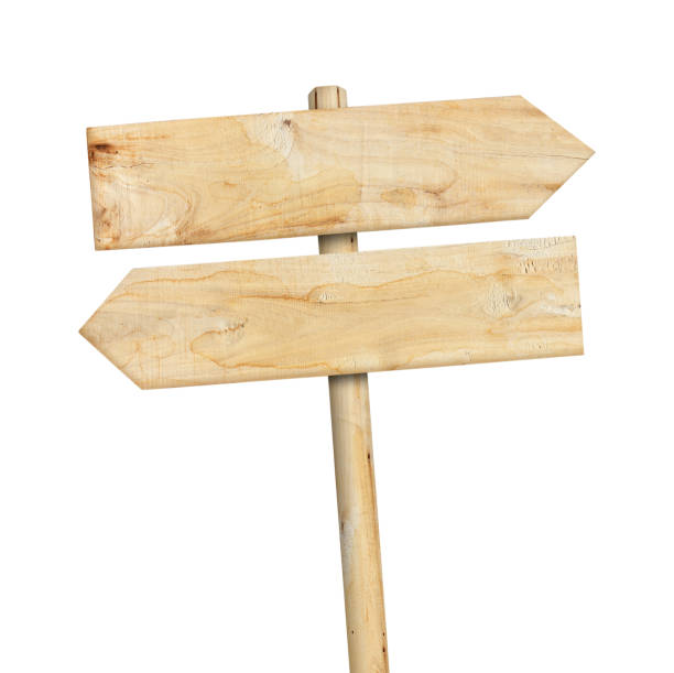 istock Wooden sign isolated on white. 1161292855