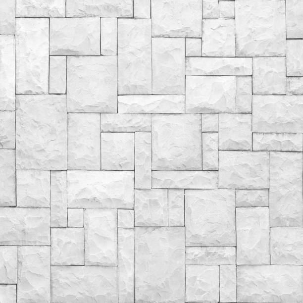 istock modern white slab ,slat stone wall background 1161294707