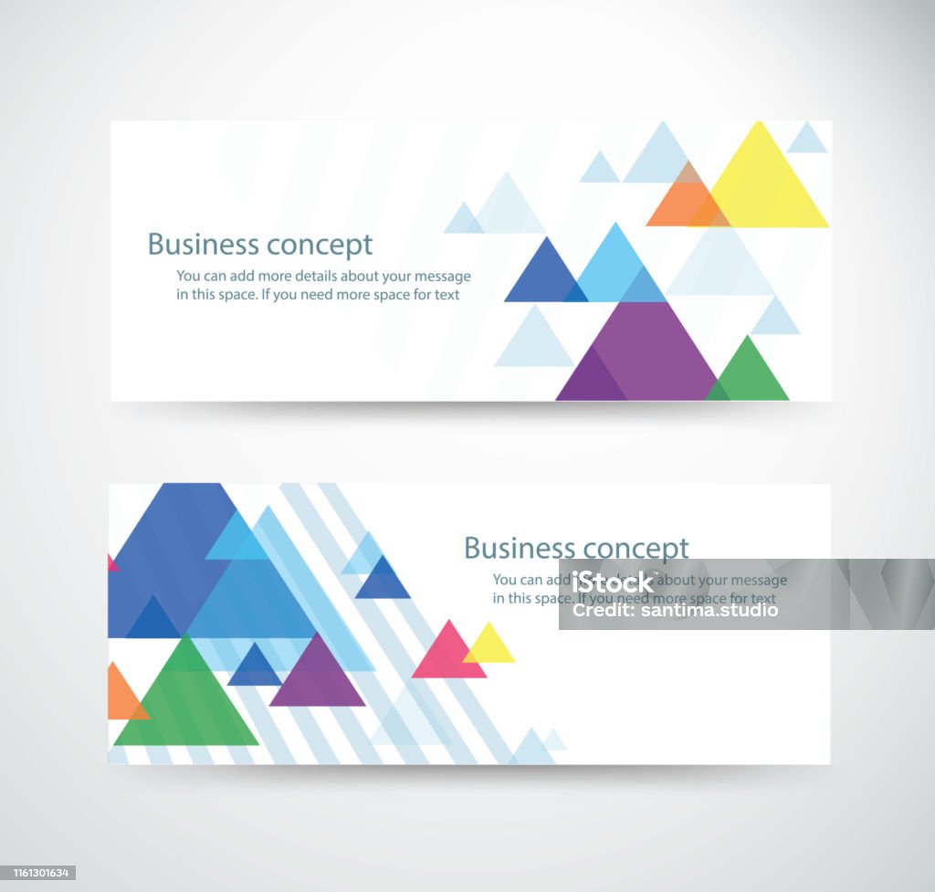 Bộ Hình Nền Tam Giác Cho Tiêu Đề Trang Web Banner Thiết Kế Vector ...