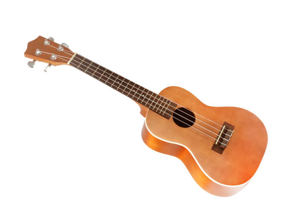 istock Ukulele hawaiian guitar isolated on white background 1161303658