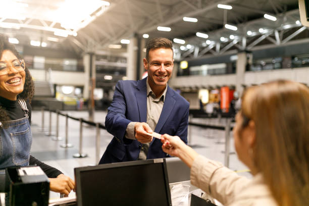 istock Checking in at the airport 1161303774