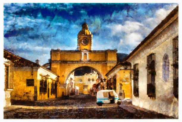 istock Antigua Guatemala - digital photo manipulation 1161306735