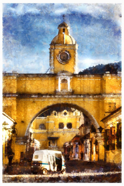 istock Antigua Guatemala - digital photo manipulation 1161307220