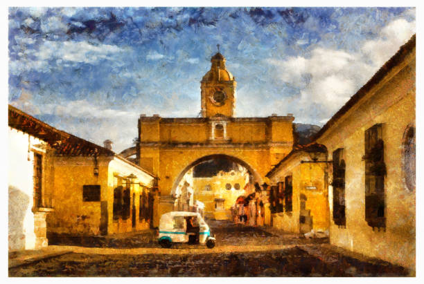 istock Antigua Guatemala - digital photo manipulation 1161307291
