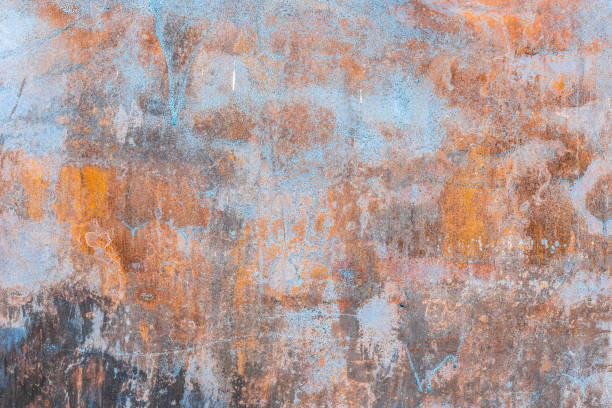 istock Metal texture with scratches and cracks which can be used as a background 1161309586