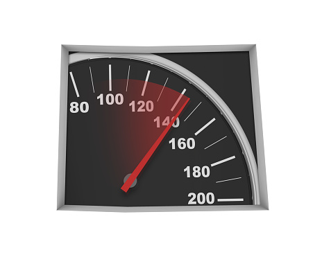 Colorado CO Speedometer Map Fast Speed Competition Race 3d Illustration