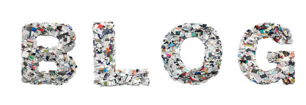 istock the word  BLOGs  with newspaper confetti   isolated on white 1161315645