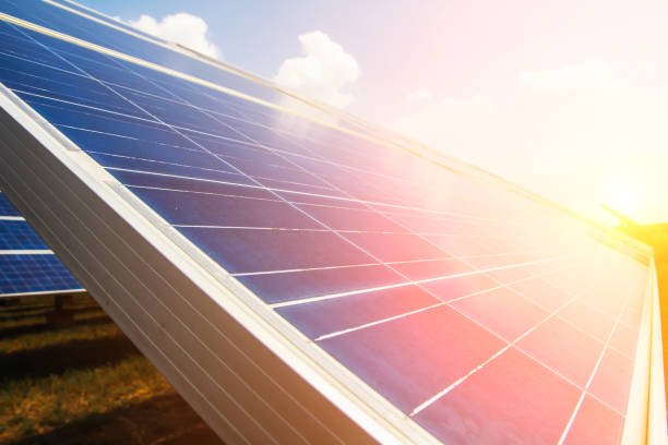 istock Solar panel, alternative electricity source, concept of sustainable resources, And this is a new system that can generate electricity more than the original, This's the sun tracking systems 1161331286