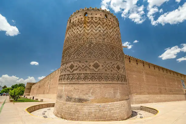 View of the ancient fortress of Karim Khan Citadel in the center of Shiraz, Fars Province of
Iran