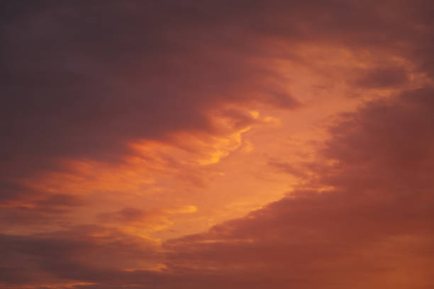 istock Beautiful bright red orange sunset sky, abstract natural background and texture. 1161342413