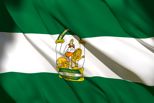 Bandera comunitaria de Andalucía photo