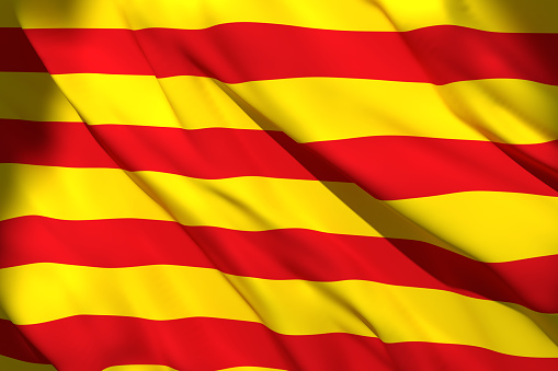 Bandera de la Comunidad de Cataluña photo