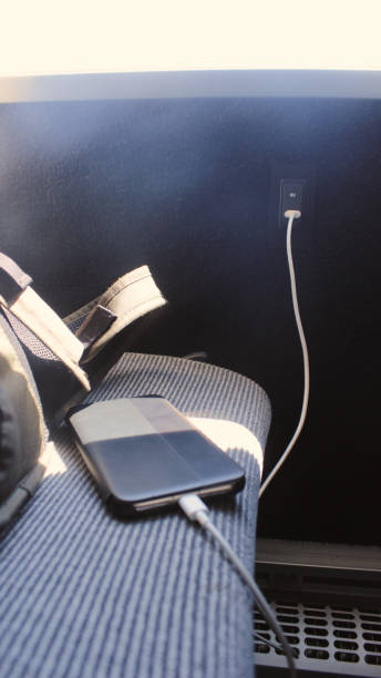 istock Charging the mobile phone in the bus USB port 1161344737