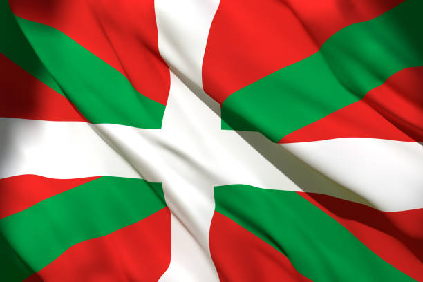 basque country community flag - comunidade autónoma do país basco imagens e fotografias de stock