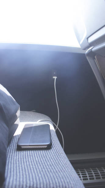 istock Charging the mobile phone in the bus USB port 1161344874