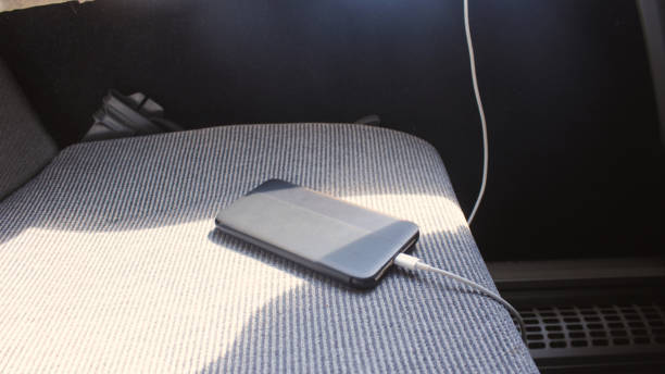 istock Charging the mobile phone in the bus USB port 1161344917