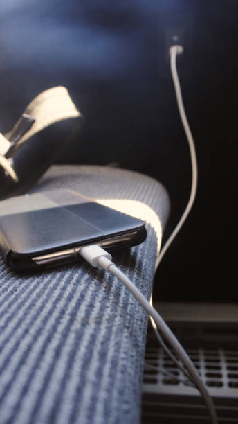 istock Charging the mobile phone in the bus USB port 1161344919