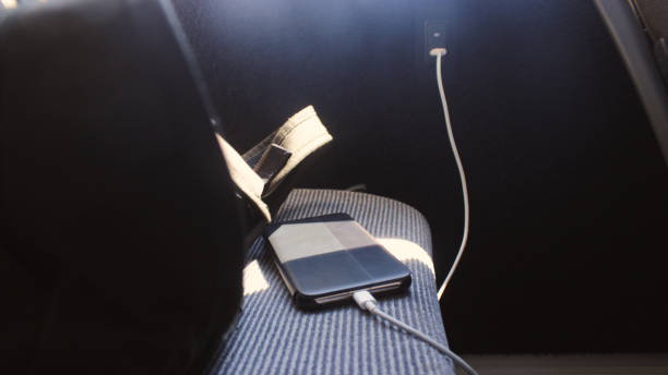 istock Charging the mobile phone in the bus USB port 1161344980