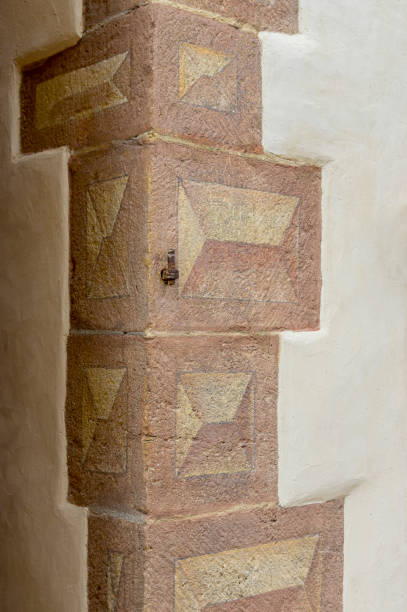 istock Corner stones painted as Bossensteine with a three-dimensional motif on a beautifully restored old house 1161345192