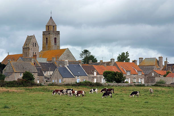istock Gatteville le Phare village (Normandy) 116134612