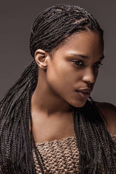 istock Beautiful Black Woman in Studio Setting 1161346481