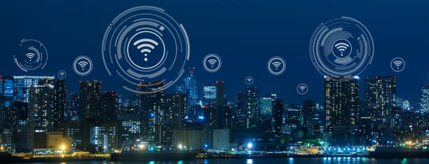 istock Cityscape with connecting dot technology of smart city conceptual 1161348868