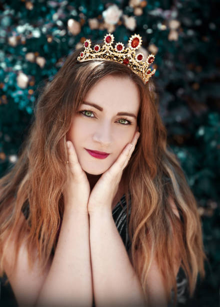 istock Woman portrait with tiara 1161350353
