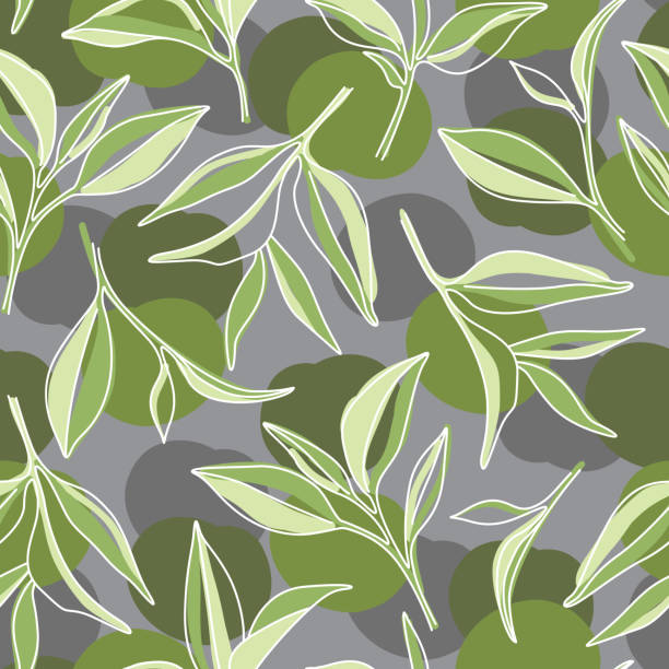 Matcha Leaves Pattern 2,900+ Matcha Leaves Stock Illustrations, Royalty-Free Vector Graphics ...