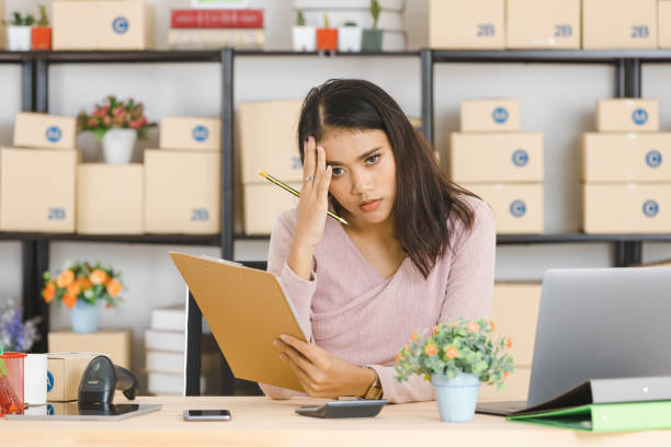 istock Asian business lady at office 1161354409
