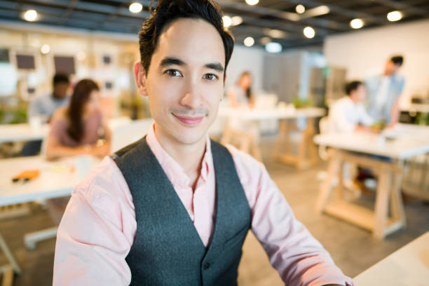 istock Close up of a man at office 1161359741