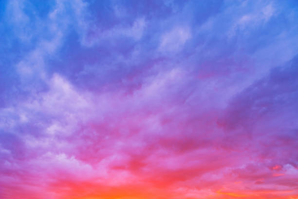 istock Amazing cloudscape on the sky at sunset time after rain. 1161360269