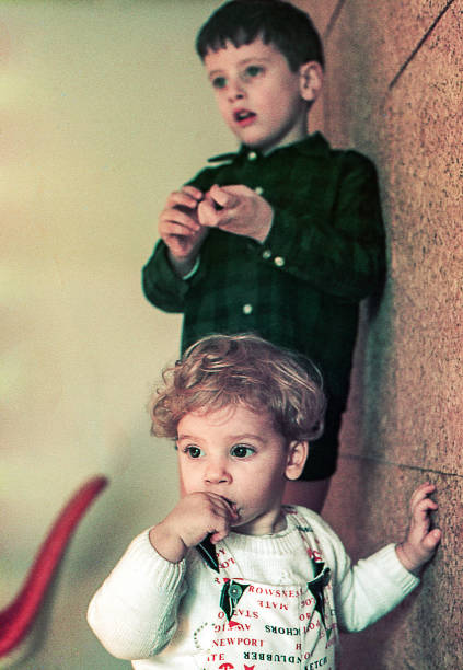 istock Vintage brothers at home 1161365058