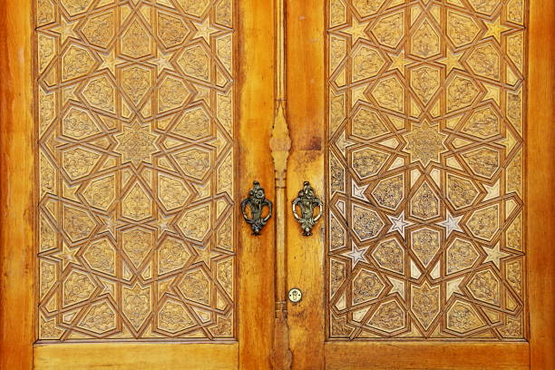 istock Handmade wooden Door 1161366881