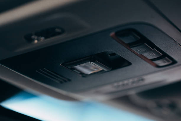 istock car interior - devices, the concept of driving  Modern car interior details  button 1161374464